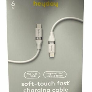 Heyday Gray USB-C to USB-C Charging Cable